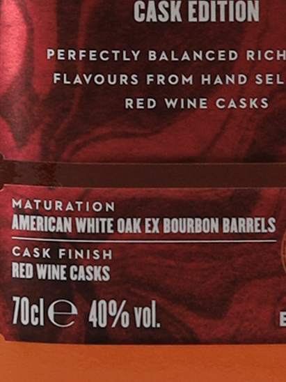 Isle of Jura Red Wine Cask Finish