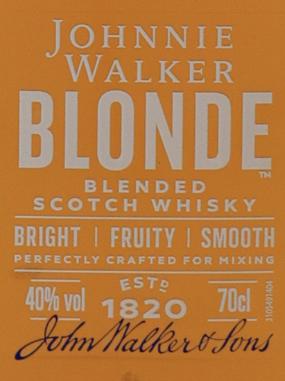 johnnie walker blonde