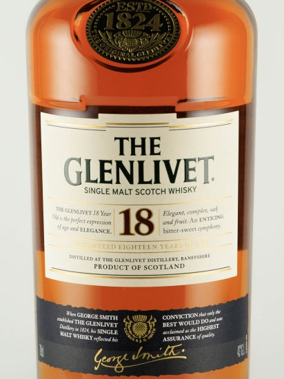 Glenlivet 18 Year Old Old Label 2014 Release