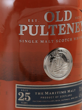 Load image into Gallery viewer, Old Pulteney 25 Year Old