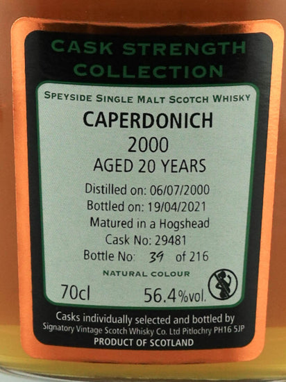 Signatory Caperdonich 20 Year Old 2000