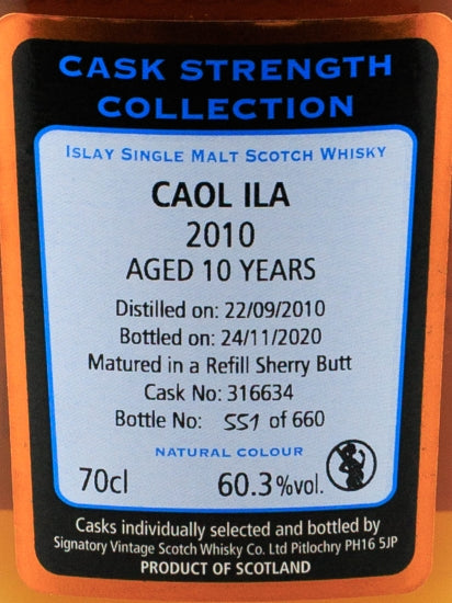 Signatory Caol Ila 10 Year Old 2010