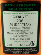 Load image into Gallery viewer, Signatory Glenlivet 14 Year Old 2006