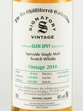Load image into Gallery viewer, Signatory Glen spey 10 Year Old 2010 Cask 804788 &amp; 804795