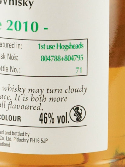 Signatory Glen spey 10 Year Old 2010 Cask 804788 & 804795