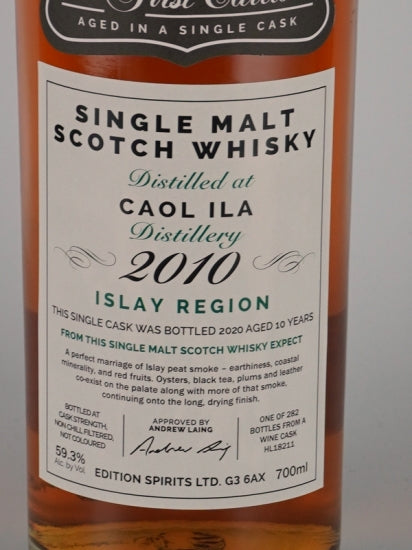 First Editions Caol Ila 10 Year Old 2010