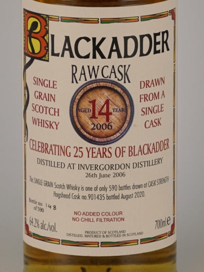 Black Adder Raw Cask Invergordon 14 Year Old 2006 #901435