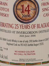 Load image into Gallery viewer, Black Adder Raw Cask Invergordon 14 Year Old 2006 #901435