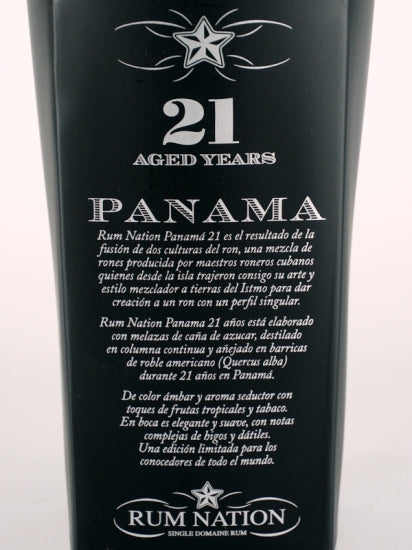 Rum Nation Panama 21 Year Old