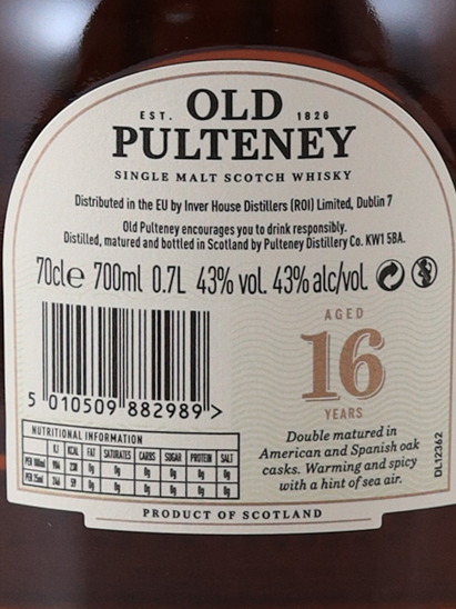 Old Pulteney 16 Year Old