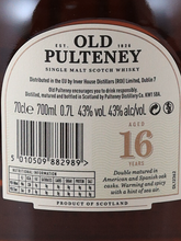 Load image into Gallery viewer, Old Pulteney 16 Year Old