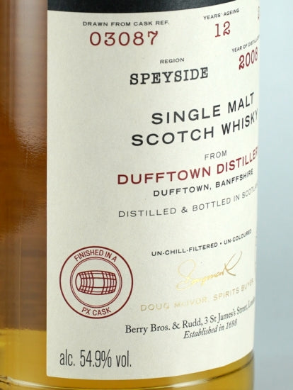 BB&R Dufftown 12 Year Old 2008