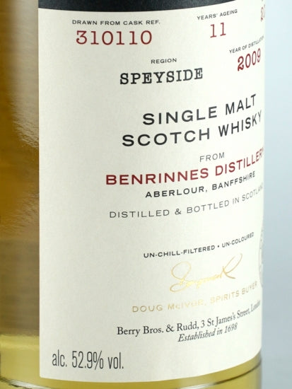 BB&R Benrinnes 11 Year Old 2009