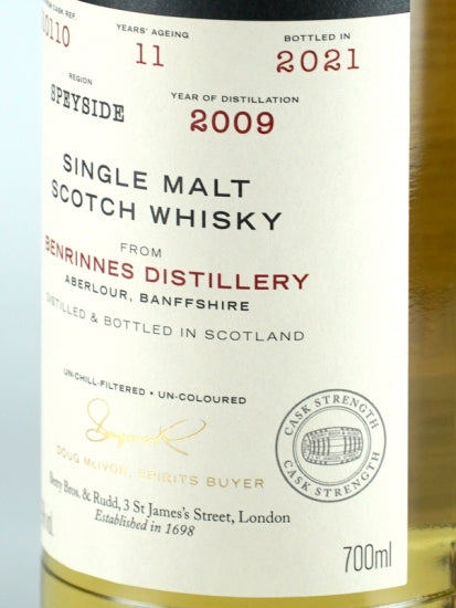 BB&R Benrinnes 11 Year Old 2009
