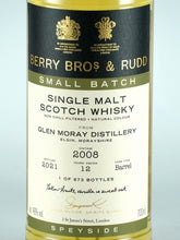 Load image into Gallery viewer, BB&amp;R Glen Moray 12 Year Old 2008