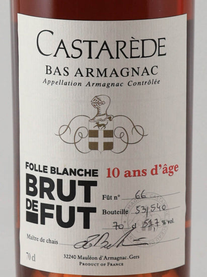 Castarade Brut De Fut 10 Year Old