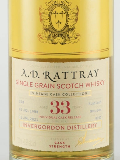 AD Rattray Invergordon 33 Year Old 1988