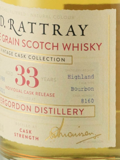 AD Rattray Invergordon 33 Year Old 1988