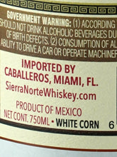 Load image into Gallery viewer, Sierra Norte White Corn Whisky