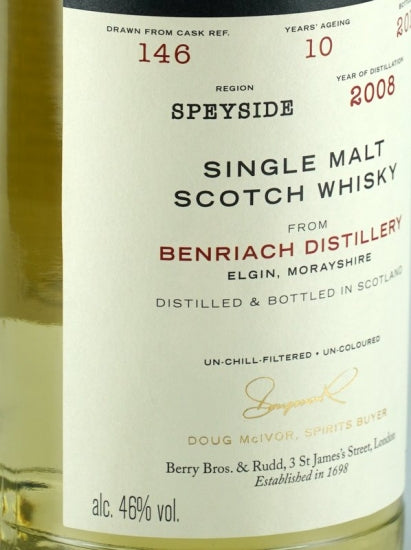BB&R Benriach 10 Year Old 2008