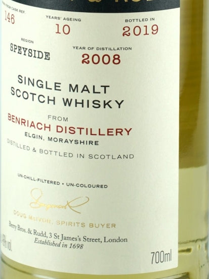 BB&R Benriach 10 Year Old 2008