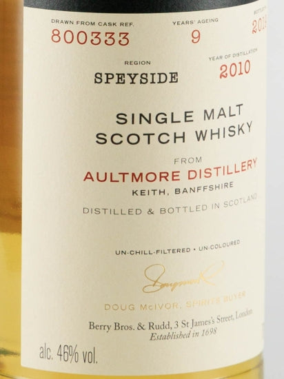 BB&R Aultmore 9 Year Old 2010