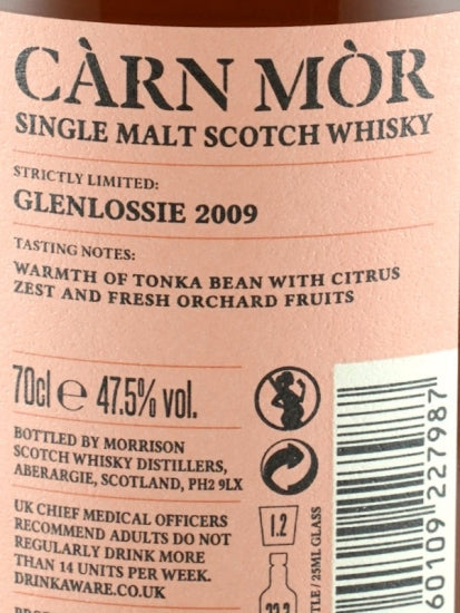 Carn Mor Strictly Limited Glenlossie 11 Year Old 2009