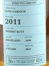 Load image into Gallery viewer, Carn Mor Strictly Limited Glen Garioch 9 Year Old 2011