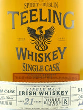 Load image into Gallery viewer, Teeling Single Malt 21 Year Old 1999 for Three Rivers