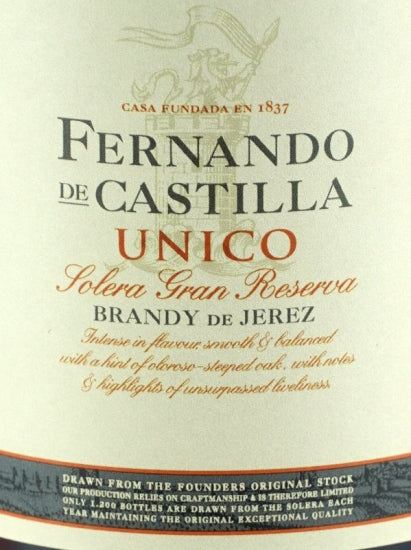 Fernando de Castilla Solera Gran Reserva Unico