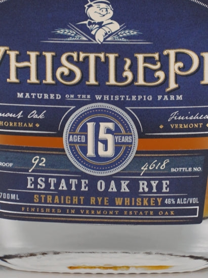 WhistlePig 15 Year Old Estate Oak Rye