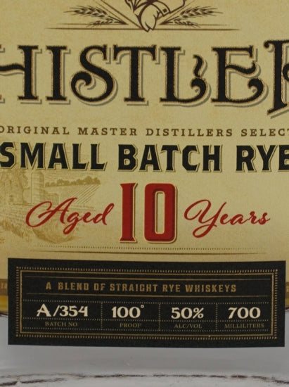 WhistlePig 10 Year Old Small Batch Rye