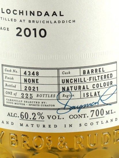 BB&R Lochindaal 10 Year Old 2010