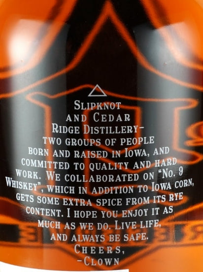Slipknot No.9 Reserve Iowa Whiskey