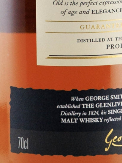 Glenlivet 18 Year Old Old Label 2015 Release
