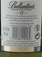 Load image into Gallery viewer, Ballantine's 17 Year Old