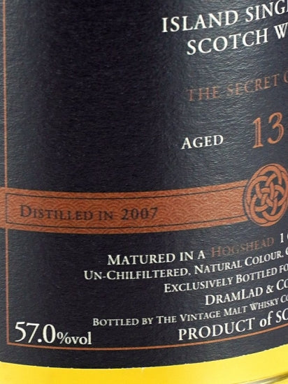One Dram Selection Secret Orkney 13 Year Old 2007