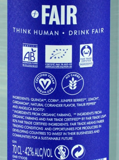 Fair Juniper Gin Organic