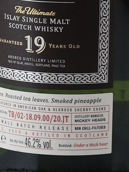 Ardbeg Traigh Bhan 19 Year Old Batch 2