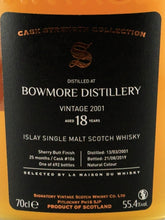 Load image into Gallery viewer, Signatory Bowmore 18 Year Old 2001 for LMDW
