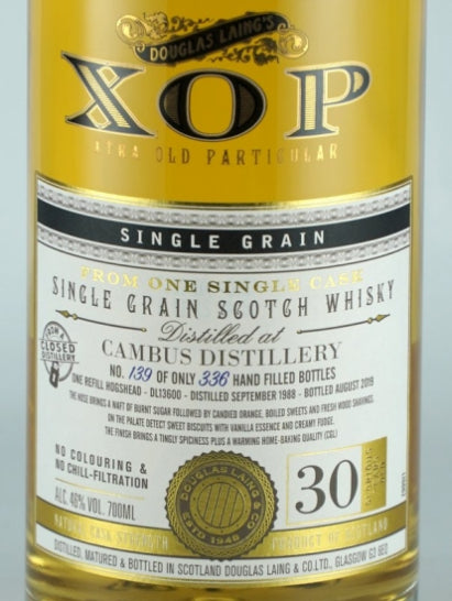 Extra Old Particular Cambus 30 Year Old 1988