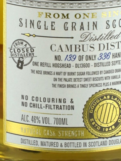 Extra Old Particular Cambus 30 Year Old 1988