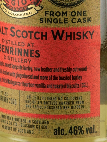 Provenance Benrinnes 12 Year Old 2007
