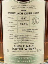 Load image into Gallery viewer, Connoisseur's Choice Cask Strength Mortlach 33 Year Old 1987