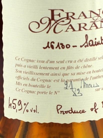 Francois Marange Petit Champagne 1973/2019