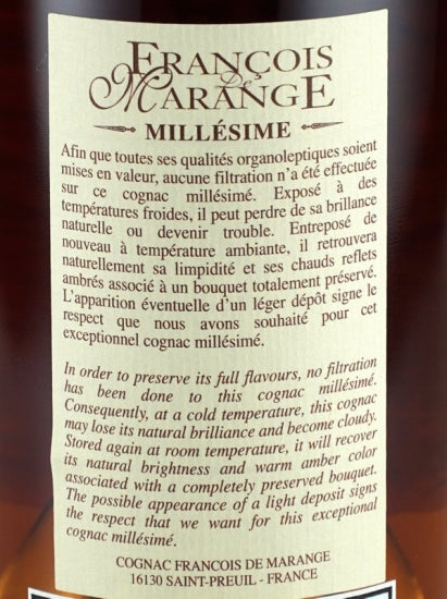 Francois Marange Petit Champagne 1973/2019