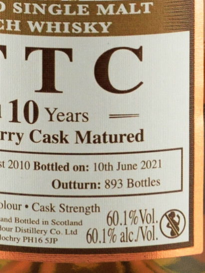 Ballechin 10 Year Old 2010 Sherry Cask Matured