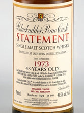 Load image into Gallery viewer, Black Adder Statement Ladyburn 43 Year Old 1973