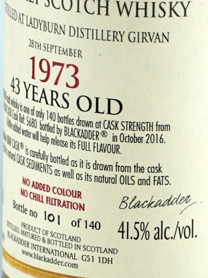 Black Adder Statement Ladyburn 43 Year Old 1973