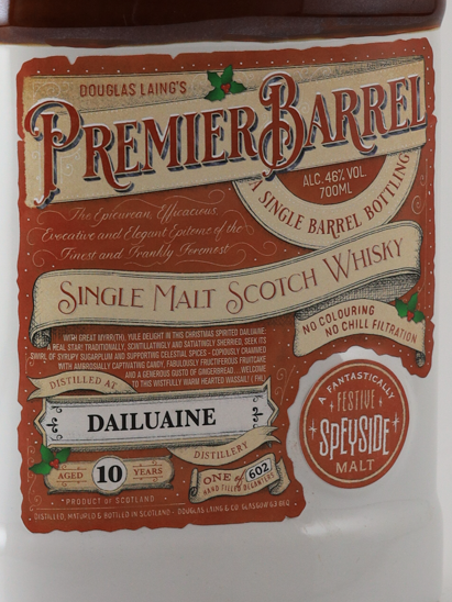 Premier Barrel Dalmore 10 Year Old Christmas Bottle